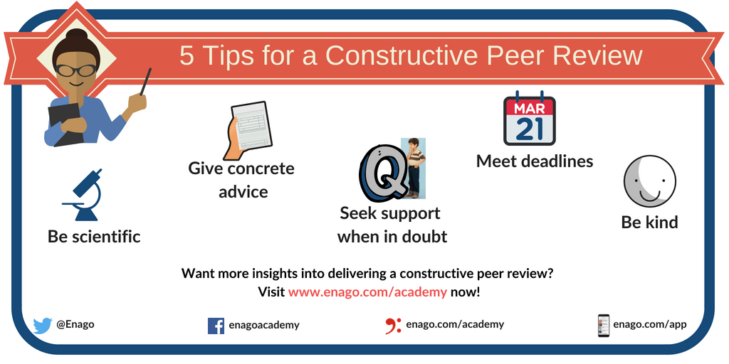 Peer Review 5 Smart Tips For Providing Constructive Feedback Enago 