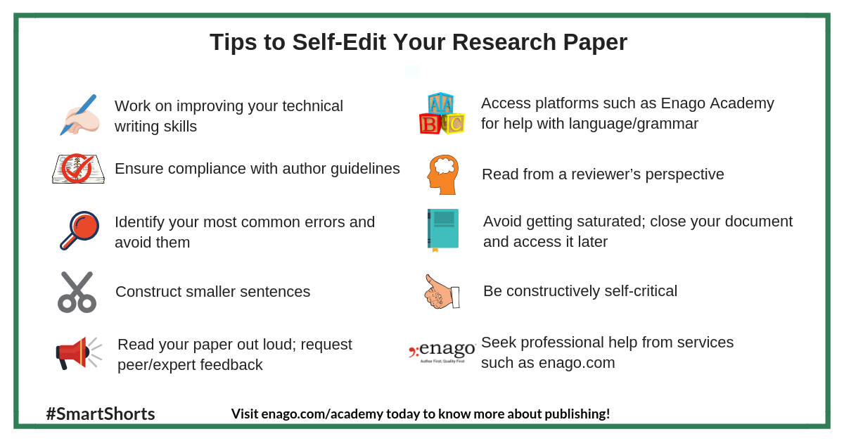tips in editing your research paper