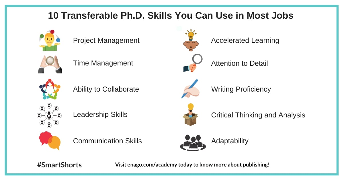 10 Phd Transferable Skills You Can Use In Most Jobs Enago Academy