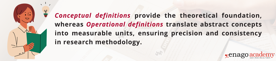 Operational vs Conceptual Definitions